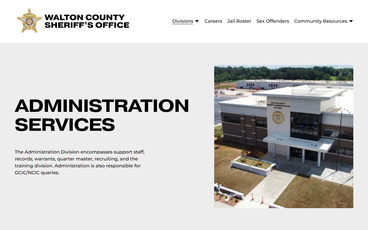 Walton County booking photo open records request information